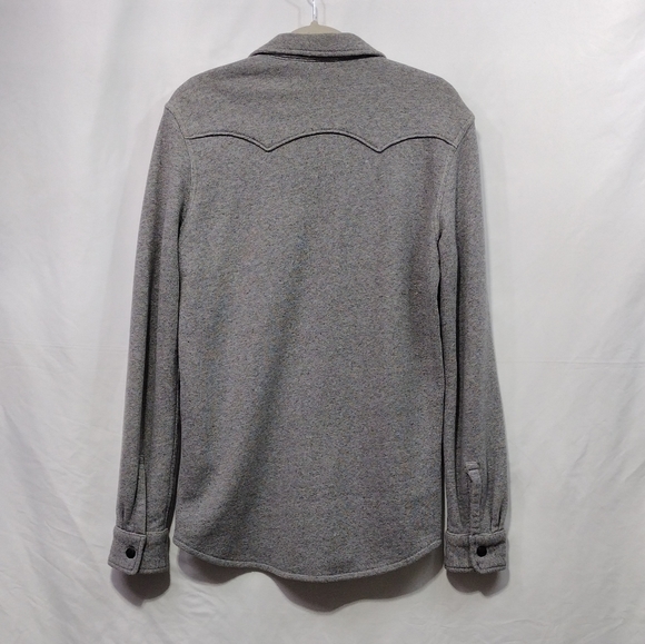 Levi's Knit Shacket Mens S Gray Casual Comfy Retro 90s Y2K - Picture 4 of 10